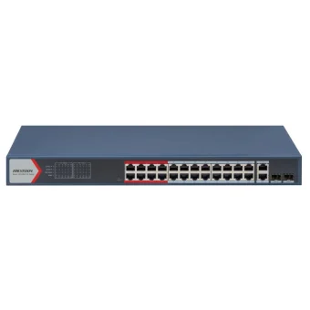 Hikvision DS-3E1326P-EI(B) Managed L2 PoE+ Switch με 24 Θύρες Ethernet