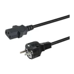 Equip IEC C13 - Schuko Cable 3m Μαύρο 112111 112111