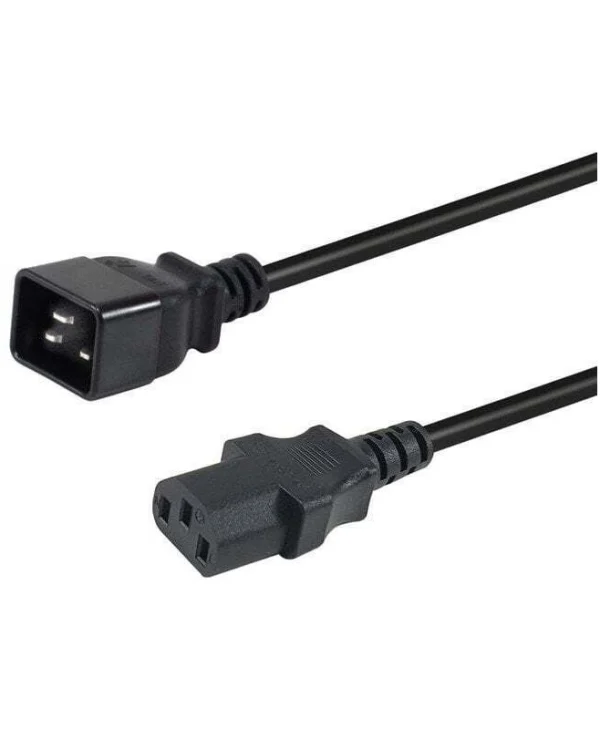 Equip IEC C20 - IEC C13 Cable 1.8m Μαύρο 112140 112140
