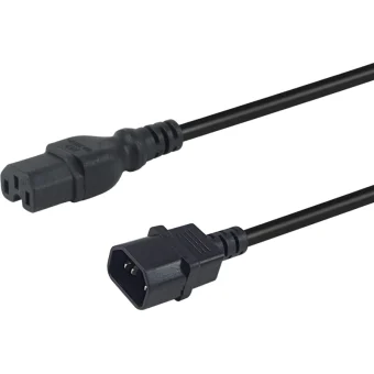 Equip IEC C14 - IEC C15 Cable 3m Μαύρο 112171 112171