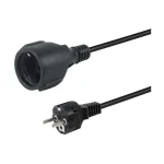 Equip Schuko - Schuko Cable 3m Μαύρο 112181 112181