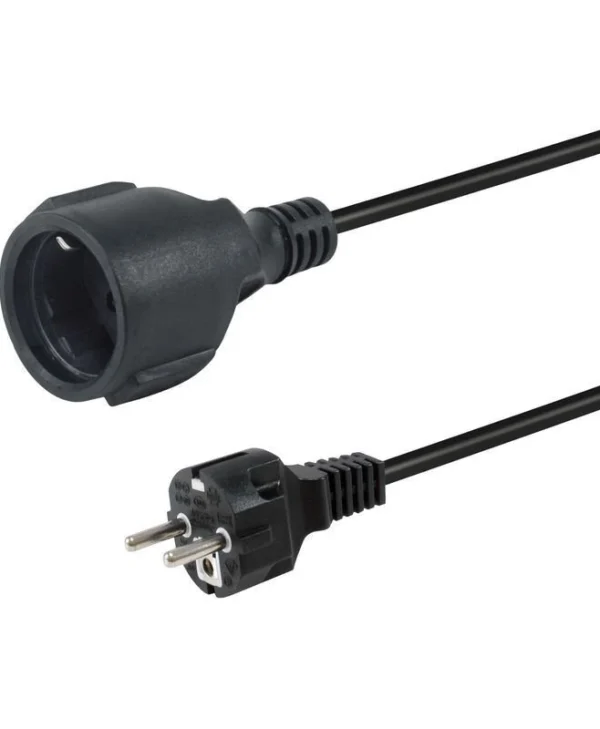 Equip Schuko - Schuko Cable 3m Μαύρο 112181 112181
