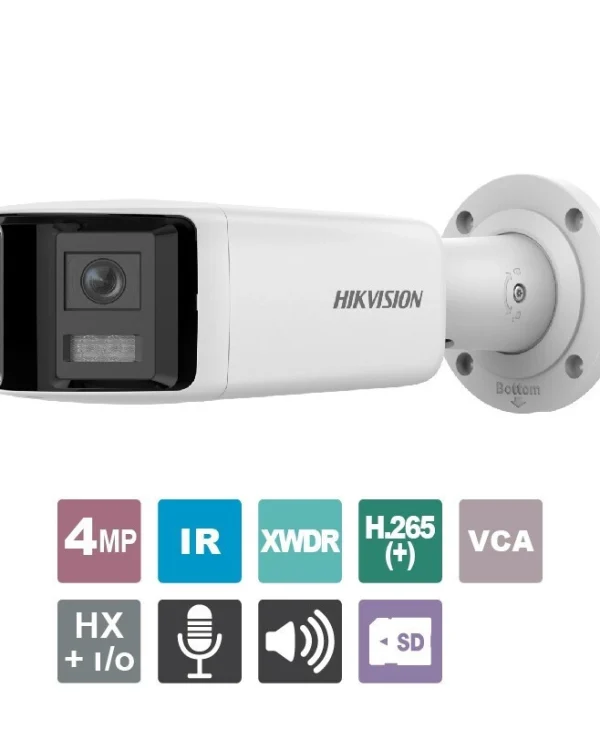 Hikvision DS-2CD2T46G2P-ISU/SL(C) IP Κάμερα Παρακολούθησης Full HD+ 4MP Αδιάβροχη με Αμφίδρομη Επικοινωνία και Φακό 2.8mm