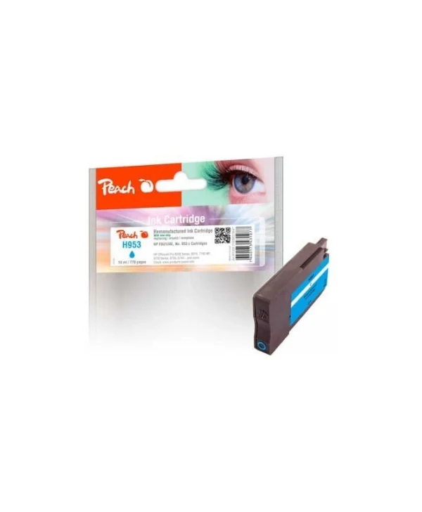 Peach Πακέτο Συμβατών Μελανιών Εκτυπωτή InkJet HP 953 Κυανό 1τμχ