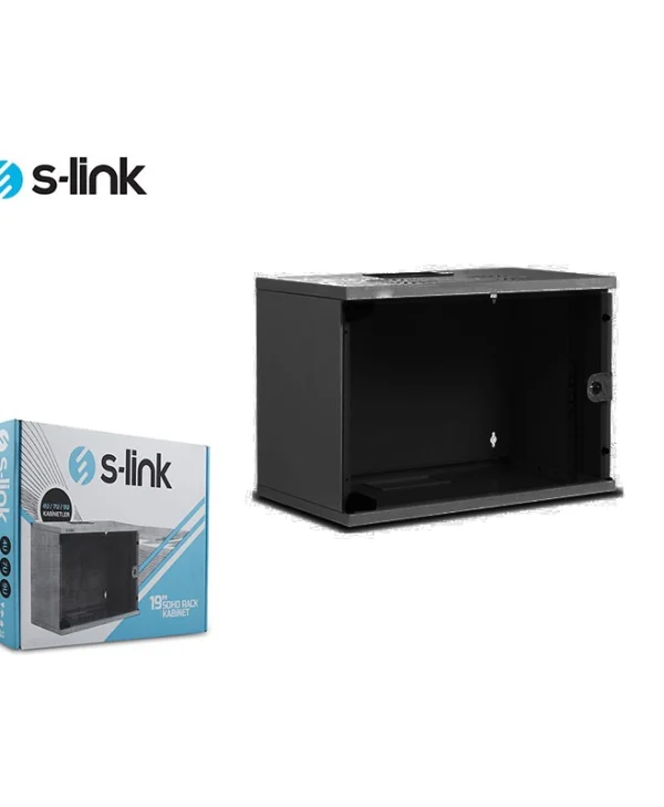 S-Link Soho 34386 Επιτοίχια Καμπίνα Rack 7U 53x40x34.8cm Μαύρο