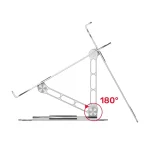 Unitek OT180SL01 Βάση Στήριξης για Laptop έως 16" Ασημί OT180SL01 - Image 3