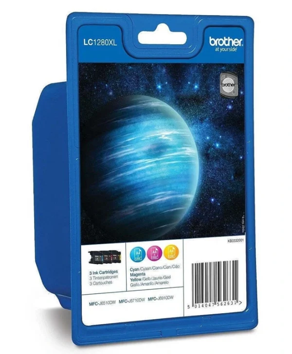 Brother LC-1280XLRBWBP Γνήσιο Πακέτο Μελανιών Εκτυπωτή InkJet Πολλαπλό (Color) (LC-1280XLRBWBP)