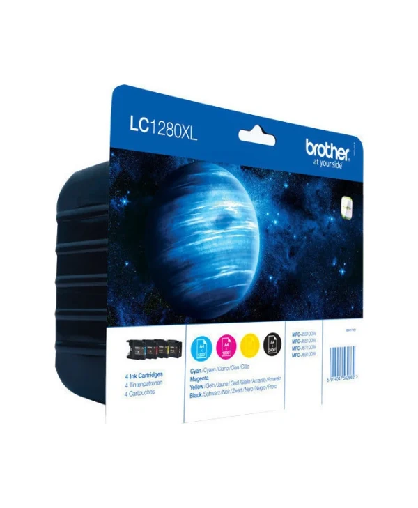 Brother LC1280XL Γνήσιο Πακέτο Μελανιών Εκτυπωτή InkJet Πολλαπλό (Color) (LC-1280XLVALBP)