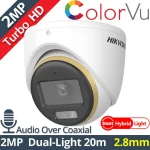 Hikvision DS-2CE70DF3T-LMFS CCTV Κάμερα Παρακολούθησης Full HD 1080p Αδιάβροχη με Μικρόφωνο και Φακό 2.8mm - Image 2