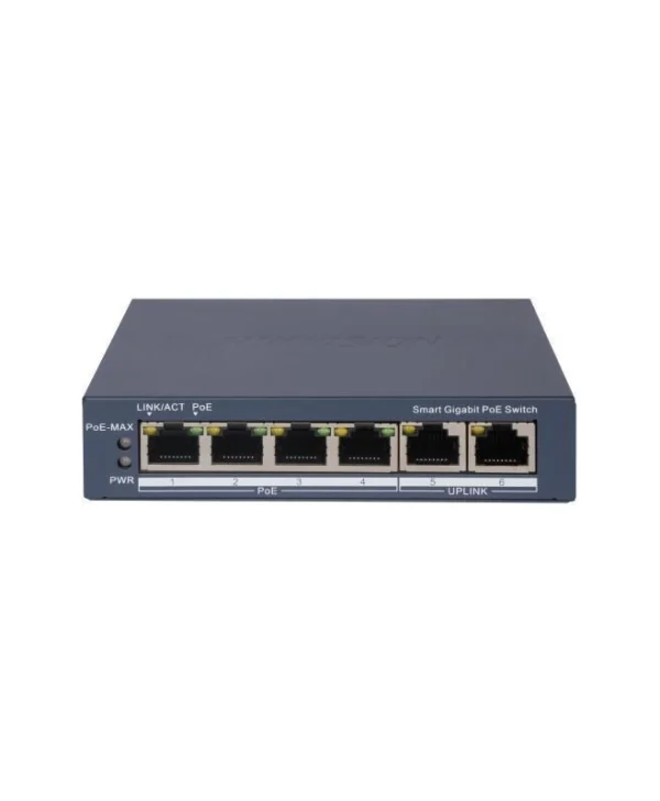 Hikvision DS-3E1506P-EI(O-STD) Managed L2 PoE+ Switch με 4 Θύρες Gigabit (1Gbps) Ethernet