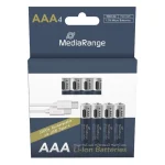 MediaRange Επαναφορτιζόμενες Μπαταρίες AAA Li-ion 500mAh 1.5V 4τμχ