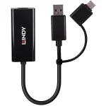 Lindy 43412 USB-C Αντάπτορας Δικτύου για Ενσύρματη σύνδεση Ethernet 43412