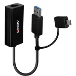 Lindy 43412 USB-C Αντάπτορας Δικτύου για Ενσύρματη σύνδεση Ethernet 43412 - Image 3