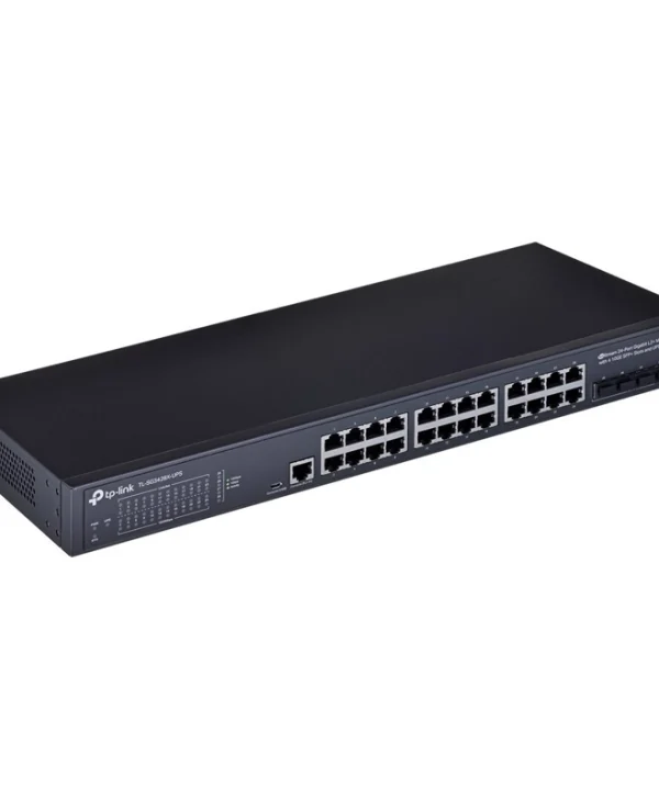 TP-LINK TL-SG3428X-UPS V1 Managed L2 Switch με 24 Θύρες Gigabit (1Gbps) Ethernet και 4 SFP Θύρες TL-SG3428X-UPS