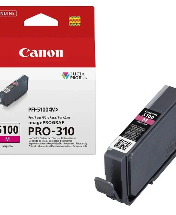 Canon PFI-5100 Γνήσιο Μελάνι Εκτυπωτή InkJet Ματζέντα (6954C001) 6954C001
