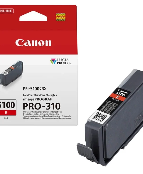 Canon PFI-5100 R Γνήσιο Μελάνι Εκτυπωτή InkJet Κόκκινο (6958C001) 6958C001