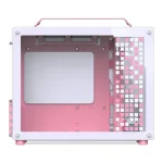 Jonsplus Z20 Mini Tower Κουτί Υπολογιστή με Πλαϊνό Παράθυρο White/Pink - Image 4