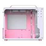 Jonsplus Z20 Mini Tower Κουτί Υπολογιστή με Πλαϊνό Παράθυρο White/Pink - Image 8
