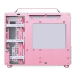 Jonsplus Z20 Mini Tower Κουτί Υπολογιστή με Πλαϊνό Παράθυρο White/Pink - Image 9