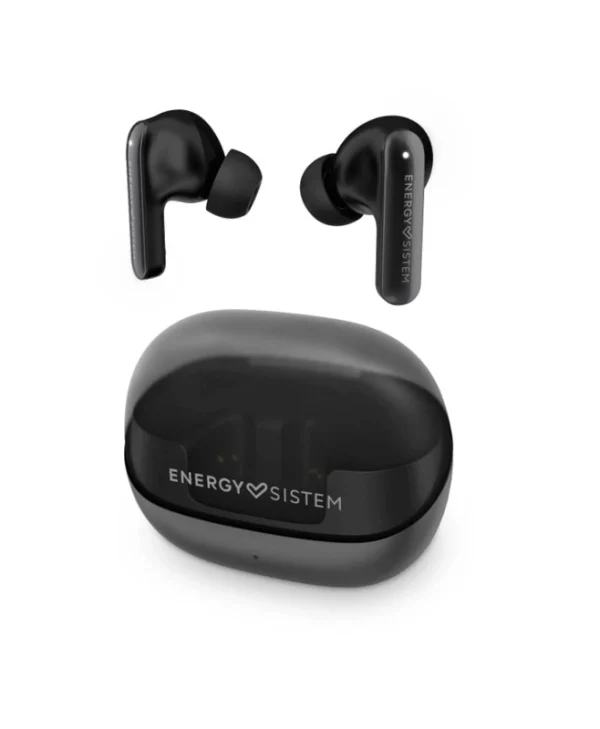Energy Sistem Serenity ANC In-ear Bluetooth Handsfree Ακουστικά με Αντοχή στον Ιδρώτα και Θήκη Φόρτισης Μαύρα