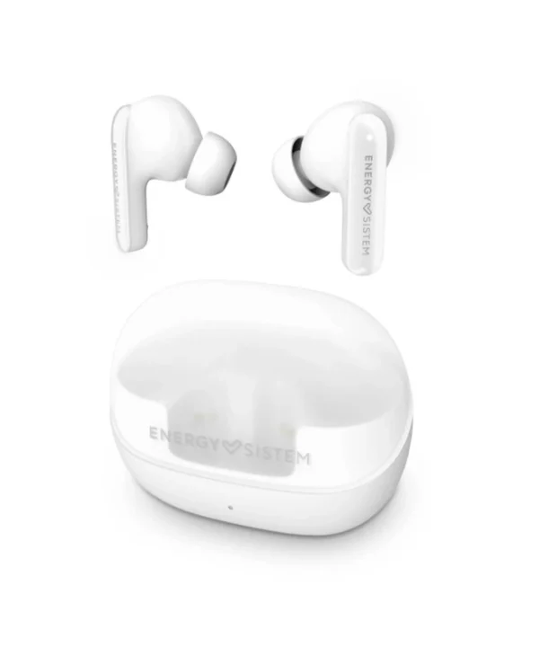 Energy Sistem Serenity ANC In-ear Bluetooth Handsfree Ακουστικά με Αντοχή στον Ιδρώτα και Θήκη Φόρτισης Λευκά