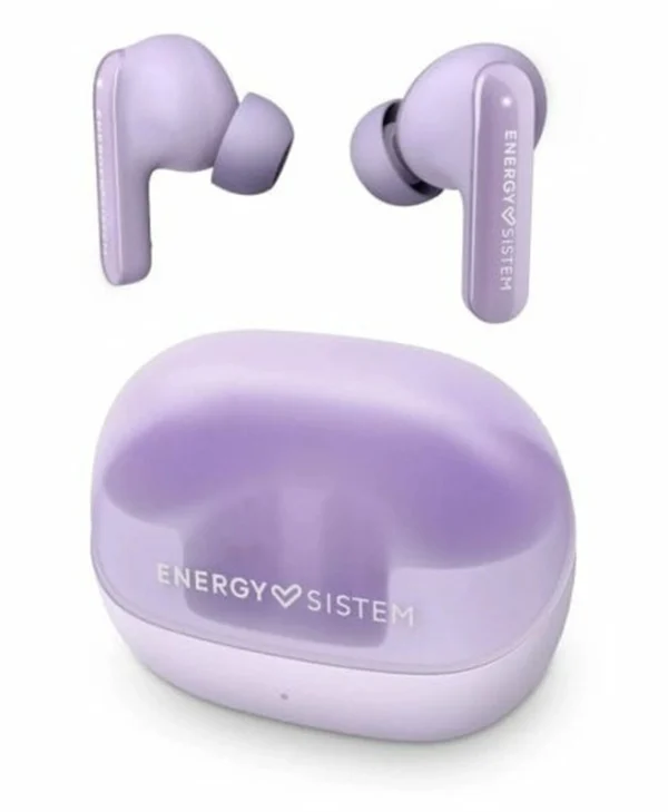 Energy Sistem Serenity ANC In-ear Bluetooth Handsfree Ακουστικά με Αντοχή στον Ιδρώτα και Θήκη Φόρτισης Μωβ