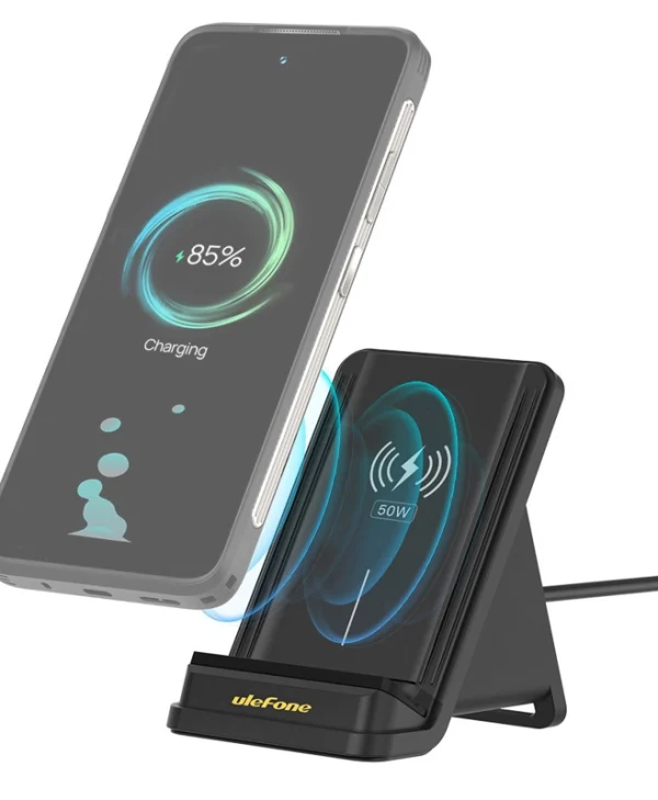 Ulefone Ασύρματος Φορτιστής (Qi Pad) 50W Γκρι (WCS01)