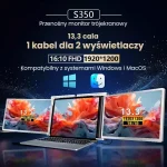 Extralink Smart Life S350 2-screen 13.3" Full Hd Ips 60hz Monitor Laptops 13.3" To 17.3" - Image 6