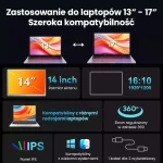 Extralink Smart Life S688 Monitor 2-screen 14" Full Hd Ips 60hz Laptops 12" To 17.3" - Image 9