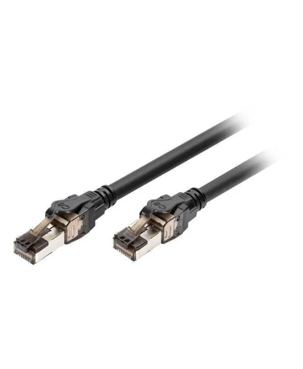 Digitus S/FTP Cat.6 Καλώδιο Δικτύου Ethernet 0.5m Μαύρο 1τμχ
