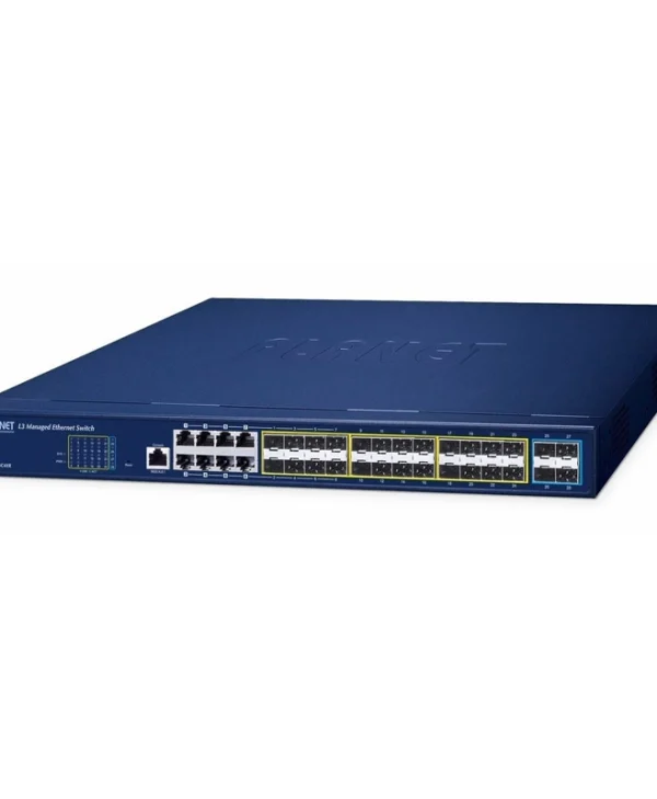 Planet Technology GS-6311-16S8C4XR Managed L2 Switch με 8 Θύρες Gigabit (1Gbps) Ethernet και 24 SFP Θύρες GS-6311-16S8C4XR