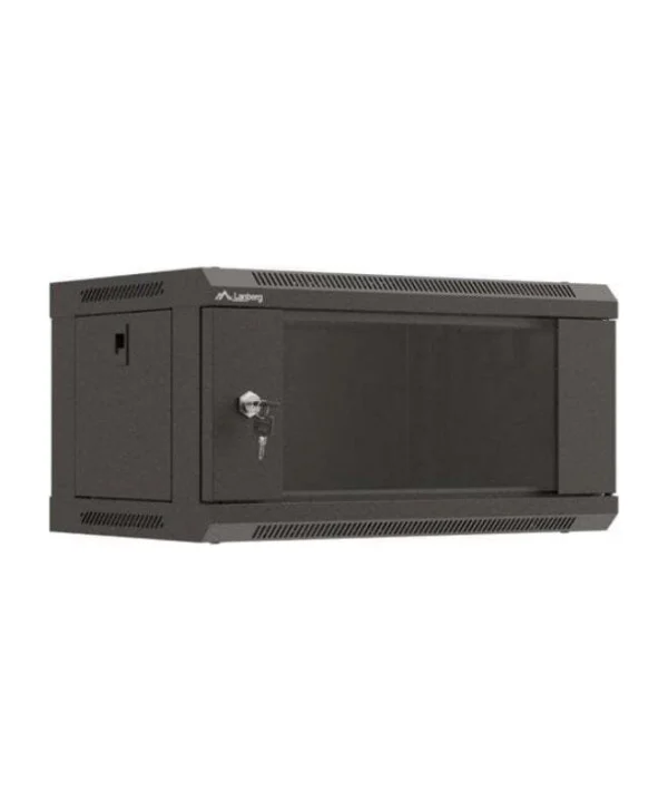 Lanberg Επιτοίχια Καμπίνα Rack 4U Μαύρο