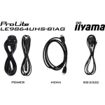 Iiyama LE9864UHS-B1AG Public Display LED 4K UHD 98" LE9864UHS-B1AG - Image 2