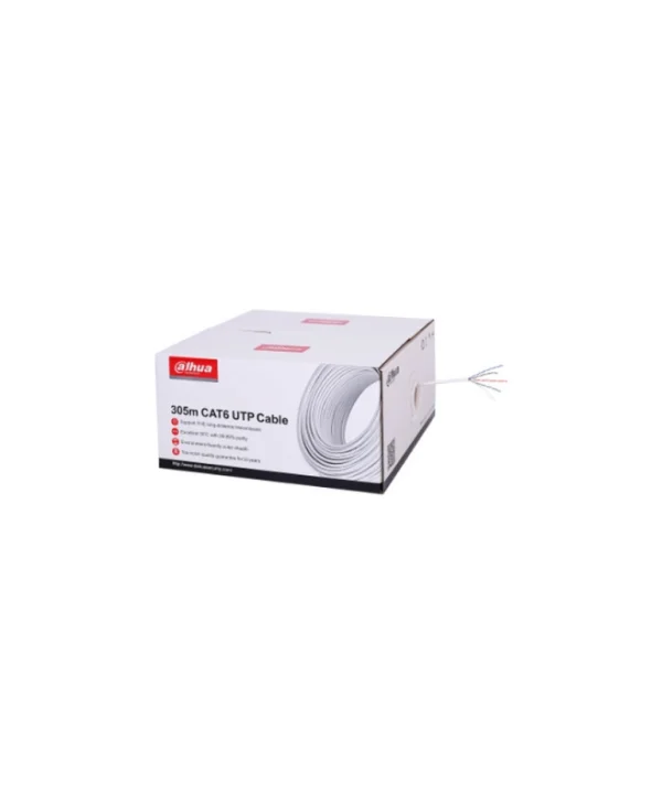 Dahua U/UTP Cat.6 Καλώδιο Δικτύου Ethernet 305m Λευκό 1τμχ