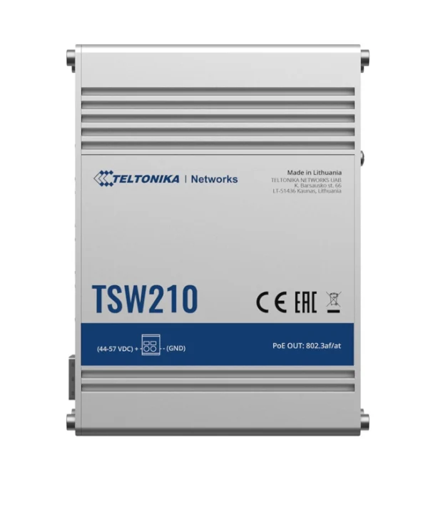Teltonika TSW210 Unmanaged L2 Switch με 8 Θύρες Gigabit (1Gbps) Ethernet και 2 SFP Θύρες