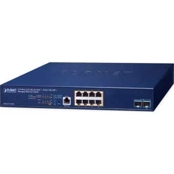 Planet Technology MGS-6311-8P2X Managed L2 PoE+ Switch με 8 Θύρες Gigabit (1Gbps) Ethernet και 2 SFP Θύρες MGS-6311-8P2X