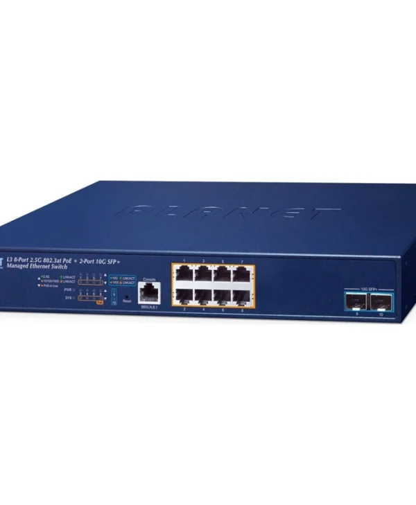Planet Technology MGS-6311-8P2X Managed L2 PoE+ Switch με 8 Θύρες Gigabit (1Gbps) Ethernet και 2 SFP Θύρες MGS-6311-8P2X