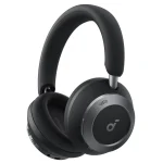 Anker Soundcore Space One Pro Ασύρματα / Ενσύρματα On Ear Ακουστικά με 60 ώρες Λειτουργίας και Quick Charge Μαύρα