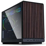 Lian Li DAN A3 Micro Tower Κουτί Υπολογιστή με Πλαϊνό Παράθυρο Wood