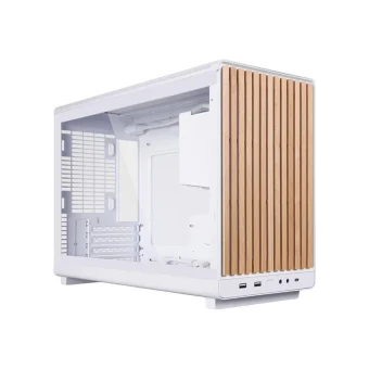 Lian Li DAN A3 Micro Tower Κουτί Υπολογιστή με Πλαϊνό Παράθυρο Wood White