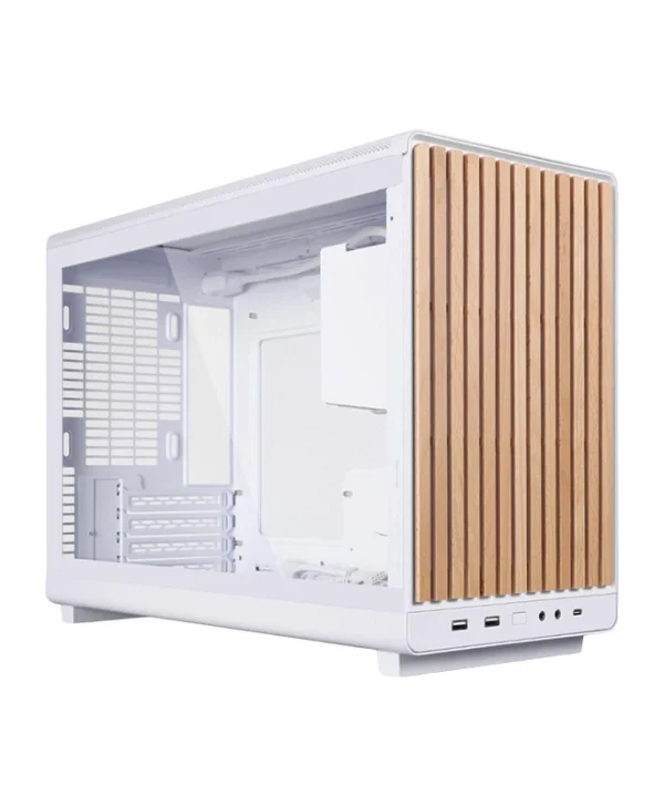 Lian Li DAN A3 Micro Tower Κουτί Υπολογιστή με Πλαϊνό Παράθυρο Wood White