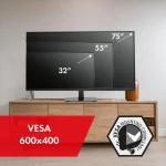 Επιτραπέζια Βάση Τηλεόρασης έως 75" Μαύρο - Image 6