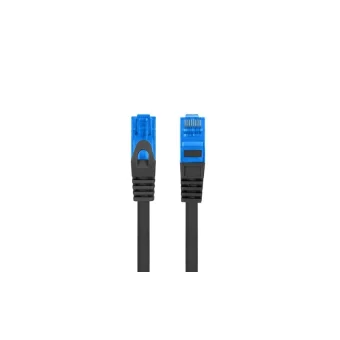 Lanberg S/FTP Cat.6a Καλώδιο Δικτύου Ethernet 0.5m Μαύρο 1τμχ