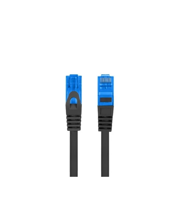 Lanberg S/FTP Cat.6a Καλώδιο Δικτύου Ethernet 0.5m Μαύρο 1τμχ