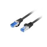 Lanberg S/FTP Cat.6a Καλώδιο Δικτύου Ethernet 0.5m Μαύρο 1τμχ - Image 2