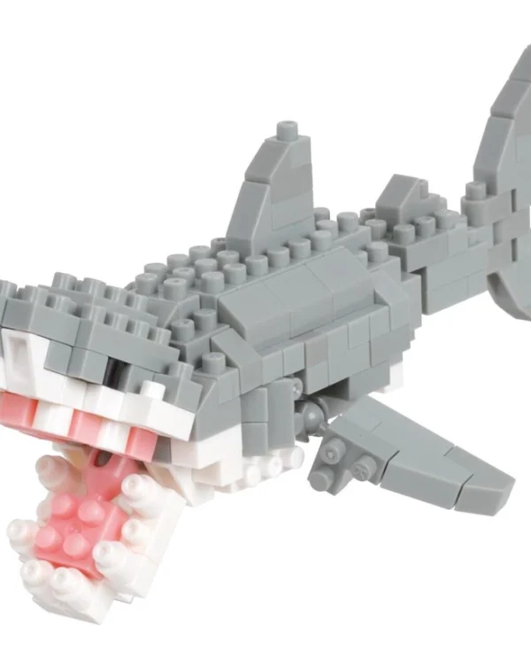 Bandai Nanoblock Animal White Shark Building Block Figure Nbc332