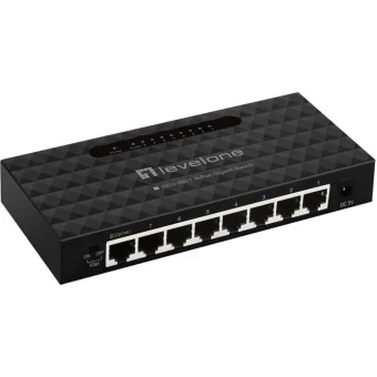 Level One GEU-0821 Unmanaged L2 Switch με 8 Θύρες Gigabit (1Gbps) Ethernet GEU-0821