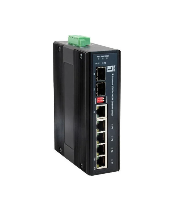 Level One IES-0600 Unmanaged L2 Switch με 4 Θύρες Gigabit (1Gbps) Ethernet και 2 SFP Θύρες IES-0600