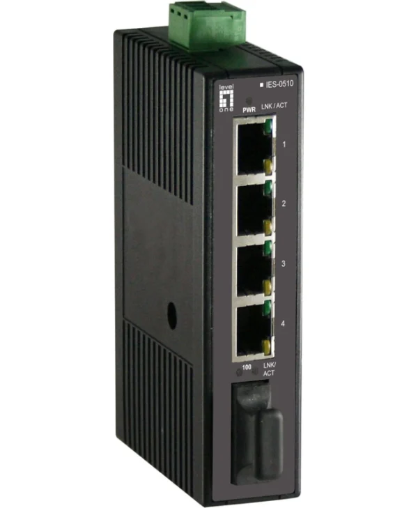 Level One IES-0510 Unmanaged L2 Switch με 5 Θύρες Ethernet IES-0510