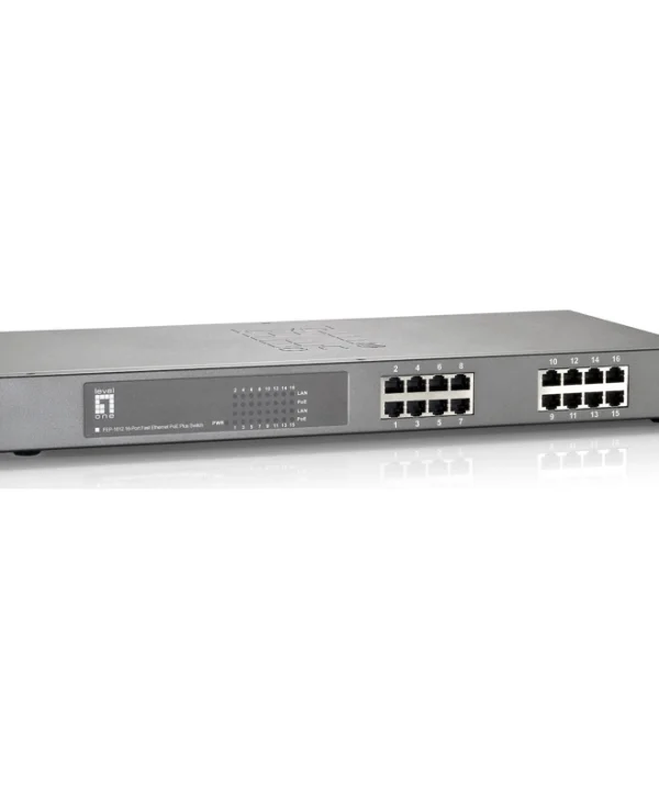 Level One FEP-1612W150 Unmanaged L2 PoE+ Switch με 16 Θύρες Ethernet FEP-1612W150